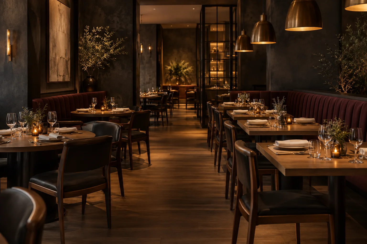 Sample restaurant dining room photography